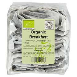 1 Cup Breakfast Blend Organic Teabags