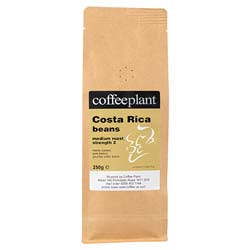 Costa Rica Coffee Beans in 250g Valve Pack
