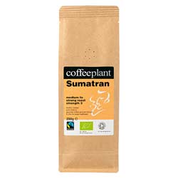Sumatran Blend Organic Fairtrade 250g Ground Valve Pack